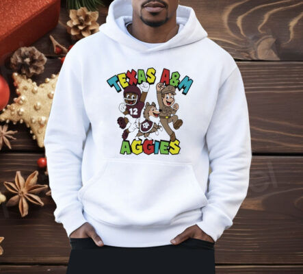 Texas A&M Aggies Character Trio Super Mario Shirt