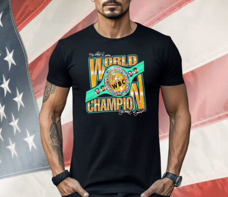 WBC World Champion My Blood Is Green My Heart Gold Boxing Shirt