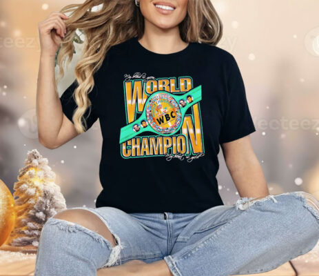 WBC World Champion My Blood Is Green My Heart Gold Boxing Shirt