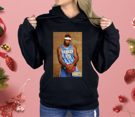 Carmelo Anthony Denver Nuggets Rookie Photo Name And Number Shirt