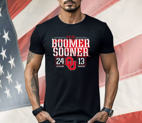 Oklahoma Sooners Vs Michigan Wolverines Boomer Sooner 2025 Shirt