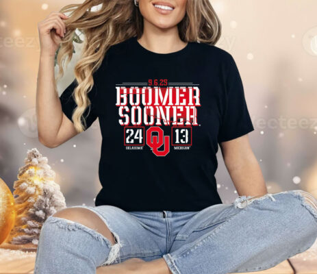 Oklahoma Sooners Vs Michigan Wolverines Boomer Sooner 2025 Shirt