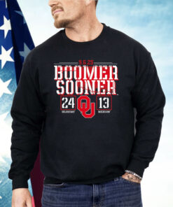 Oklahoma Sooners Vs Michigan Wolverines Boomer Sooner 2025 Shirt