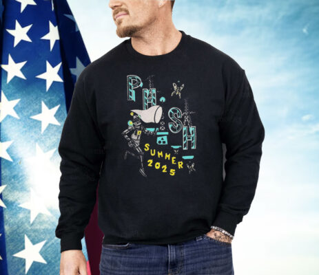 Phish Pollock Robot Butterfly Summer 2025 Shirt