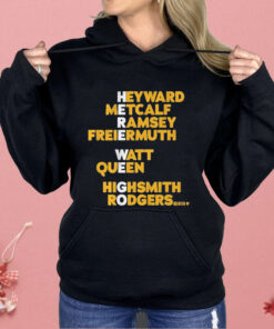 Pittsburgh Steelers Heyward Metcalf Ramsey Freiermuth Watt Queen Highsmith Rodgers Here We Go Shirt