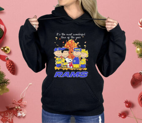 Snoopy The Peanuts Los Angeles Rams It’s The Most Wonderful Time Of The Year Shirt