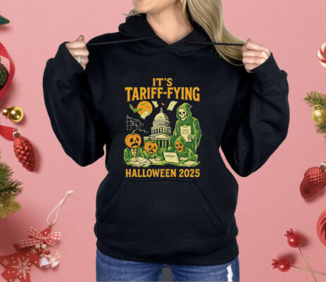 Spooky Party It’s Tariff Fying Halloween 2025 Shirt