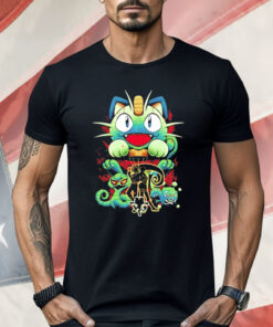 Team Rocket And Meowth Pokemon Shirt