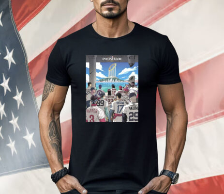 MLB Postseason 2025 Anime Style Baseball Players Trophy Shirt