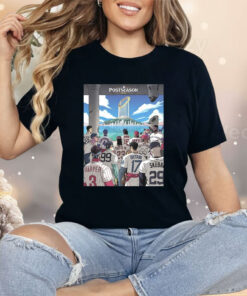 MLB Postseason 2025 Anime Style Baseball Players Trophy Shirt