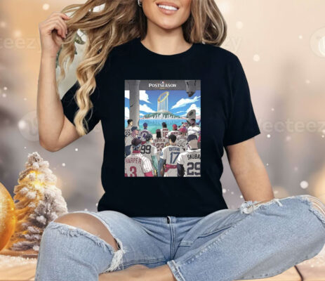 MLB Postseason 2025 Anime Style Baseball Players Trophy Shirt