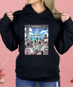 MLB Postseason 2025 Anime Style Baseball Players Trophy Shirt