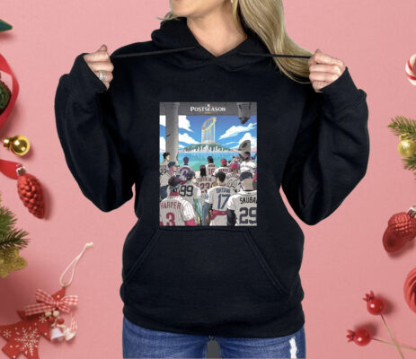 MLB Postseason 2025 Anime Style Baseball Players Trophy Shirt